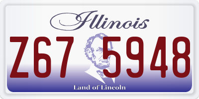 IL license plate Z675948