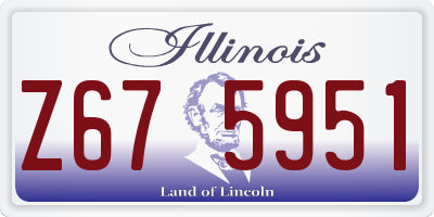 IL license plate Z675951
