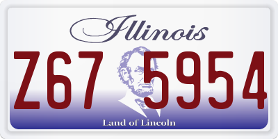 IL license plate Z675954