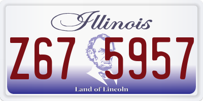 IL license plate Z675957
