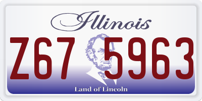 IL license plate Z675963