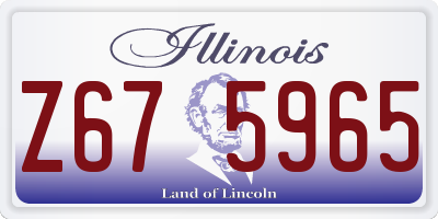 IL license plate Z675965