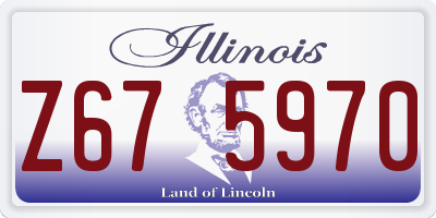 IL license plate Z675970