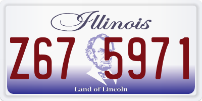 IL license plate Z675971