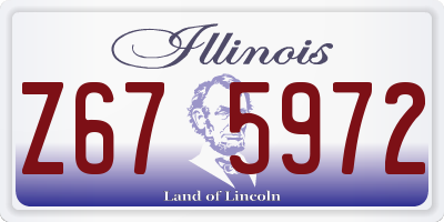 IL license plate Z675972