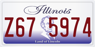 IL license plate Z675974