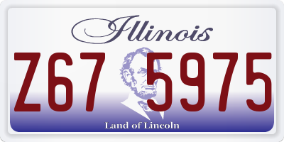 IL license plate Z675975