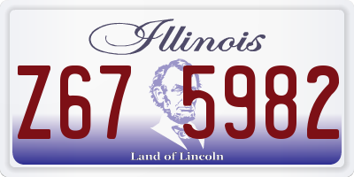 IL license plate Z675982