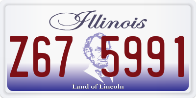 IL license plate Z675991