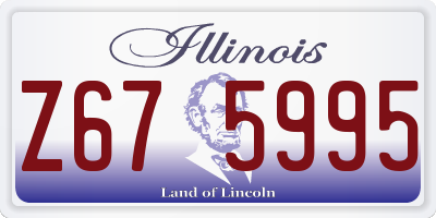 IL license plate Z675995