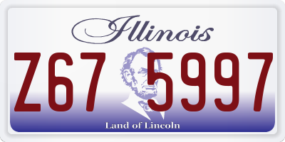 IL license plate Z675997