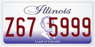 IL license plate Z675999