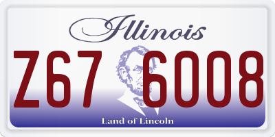 IL license plate Z676008