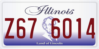IL license plate Z676014