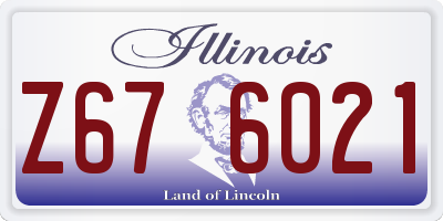 IL license plate Z676021