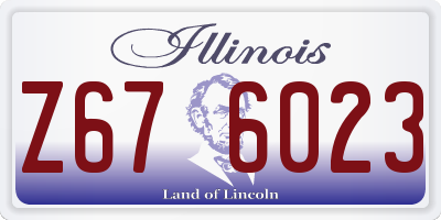 IL license plate Z676023