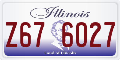 IL license plate Z676027