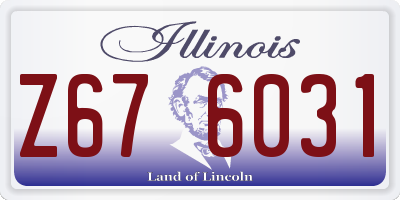 IL license plate Z676031