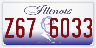 IL license plate Z676033