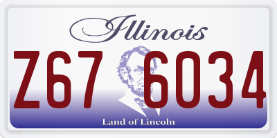 IL license plate Z676034