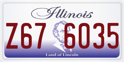 IL license plate Z676035