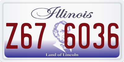 IL license plate Z676036