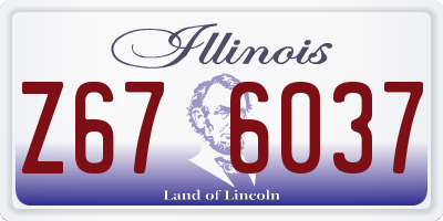 IL license plate Z676037