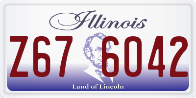 IL license plate Z676042