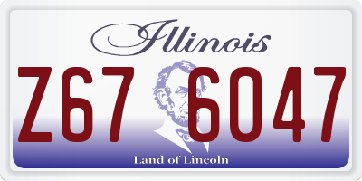 IL license plate Z676047