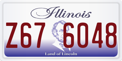 IL license plate Z676048