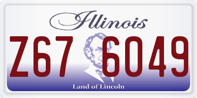 IL license plate Z676049
