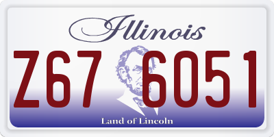IL license plate Z676051