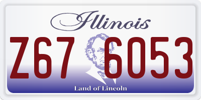 IL license plate Z676053