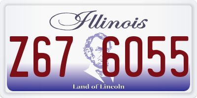 IL license plate Z676055