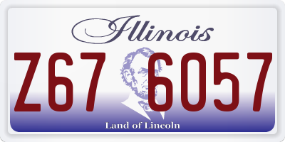 IL license plate Z676057