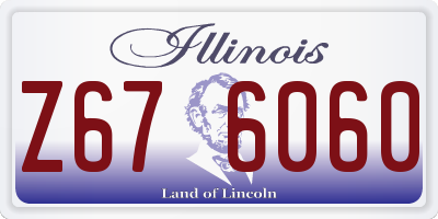 IL license plate Z676060