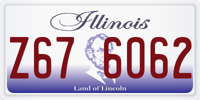 IL license plate Z676062