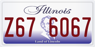 IL license plate Z676067