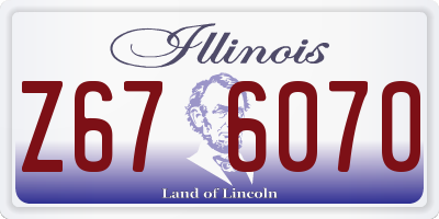 IL license plate Z676070