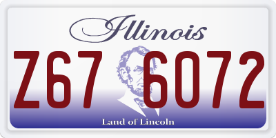 IL license plate Z676072