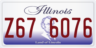IL license plate Z676076