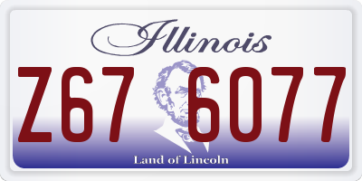 IL license plate Z676077