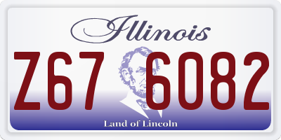 IL license plate Z676082