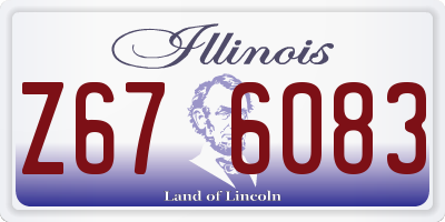IL license plate Z676083