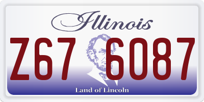 IL license plate Z676087