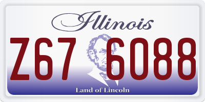 IL license plate Z676088