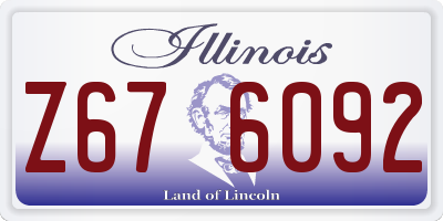 IL license plate Z676092