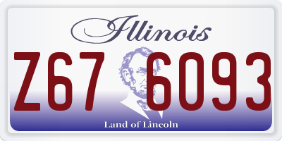 IL license plate Z676093