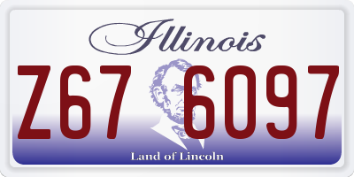 IL license plate Z676097