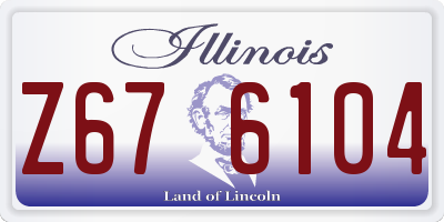 IL license plate Z676104